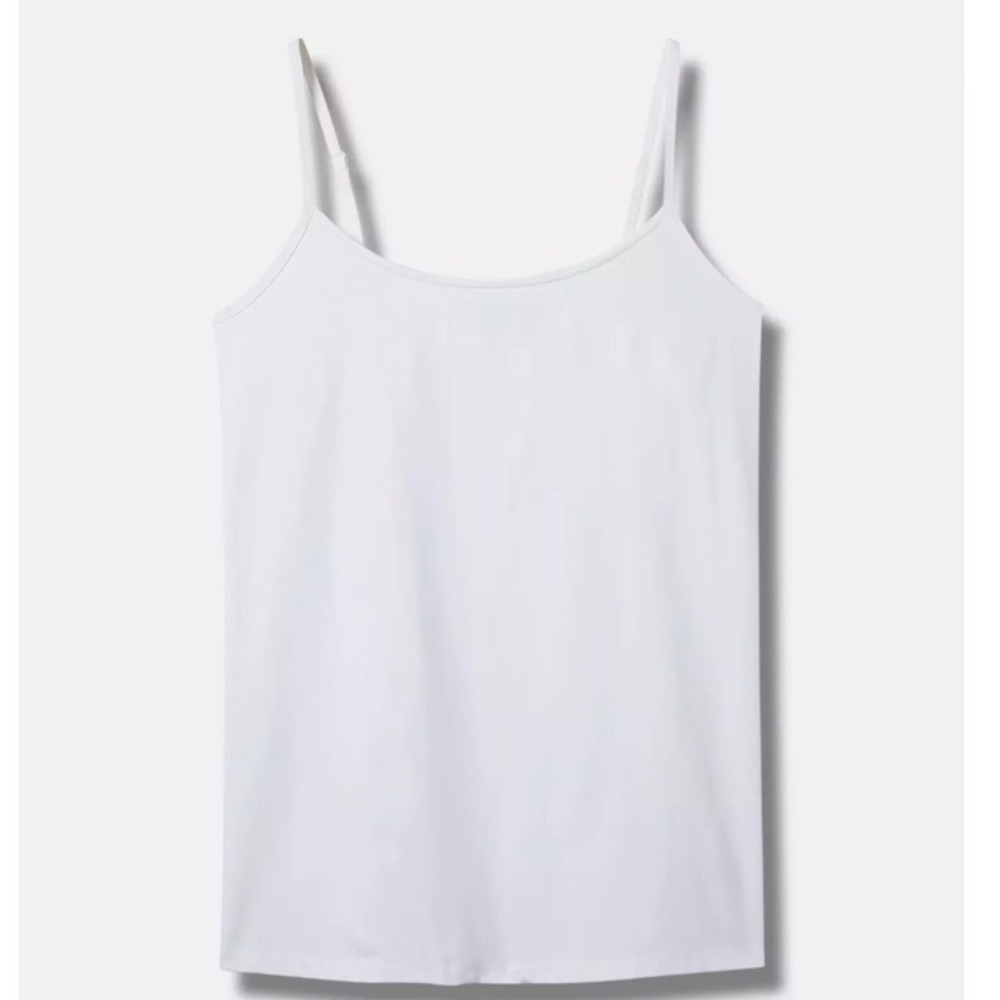 Torrid Cami Womens 3X White Sculpting Knit Scoop Neck